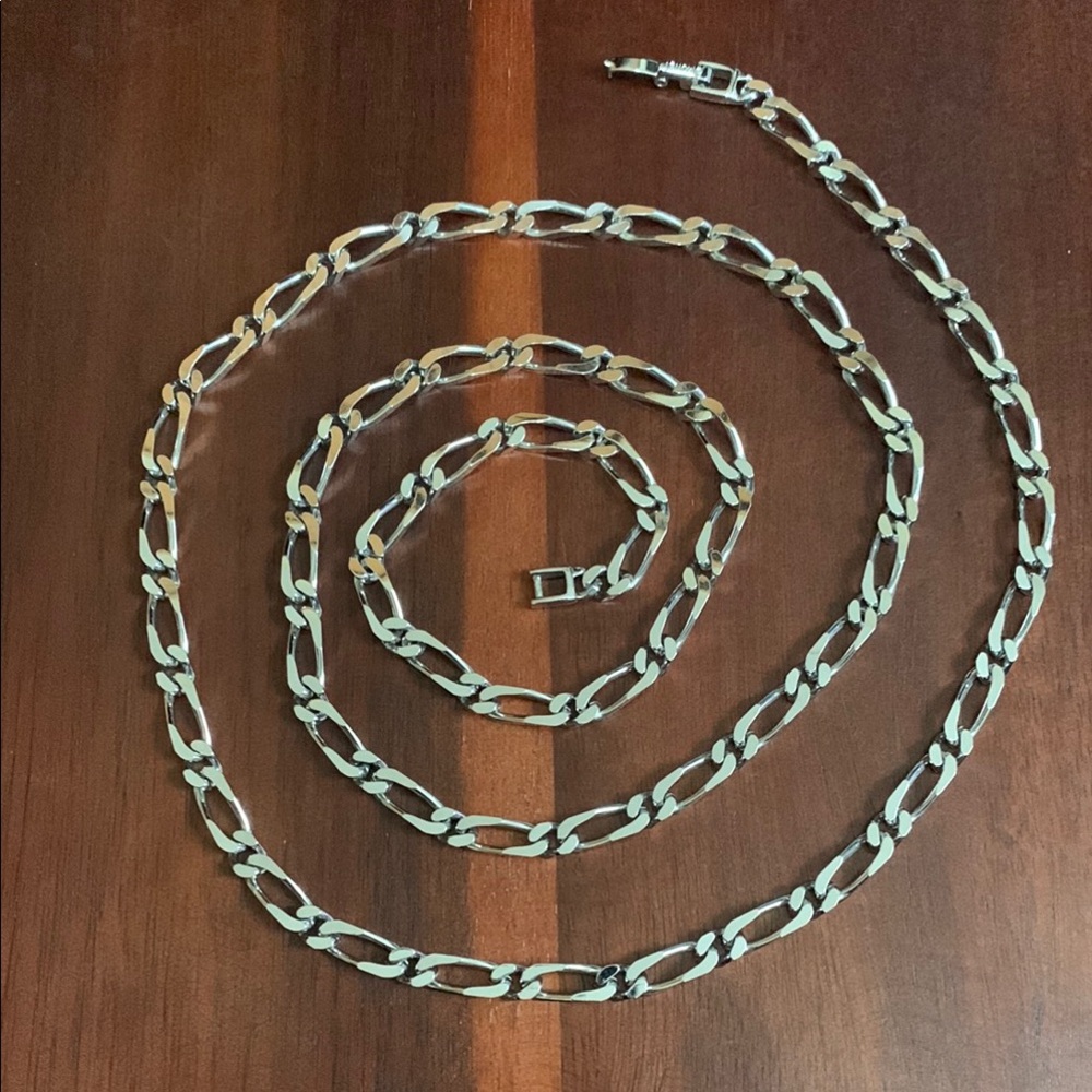 Monet silver tone necklace